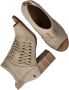 Mustang Beige geweven sandalette met rits Beige Dames - Thumbnail 3