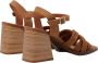 Mustang Serraje Hakken sandalen Brown Dames - Thumbnail 5