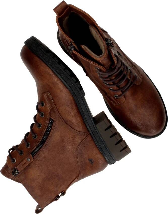 mustang Stijlvolle bruine veterschoenen voor dames Brown Dames