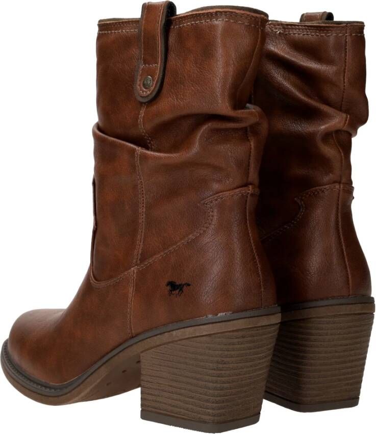 mustang Western Stijl Cognac Dameslaarzen Brown Dames