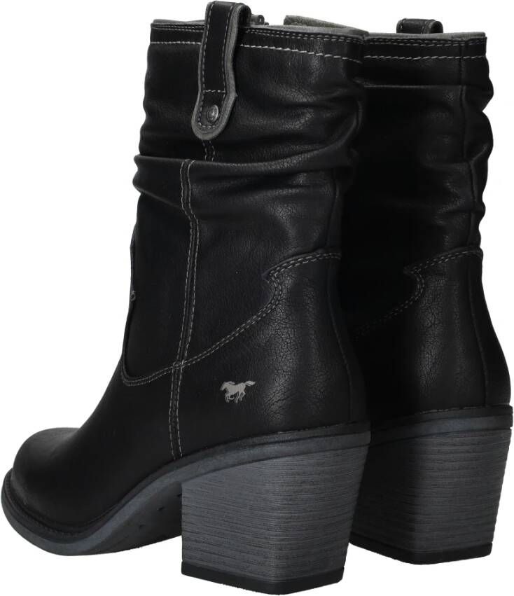 mustang Western Stijl Zwarte Dameslaarzen Black Dames