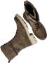 Mustang Winter Hoge Veterschoen Beige Dames - Thumbnail 3