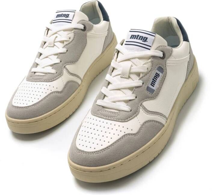 mustang Witte Split Off Sneakers White Heren