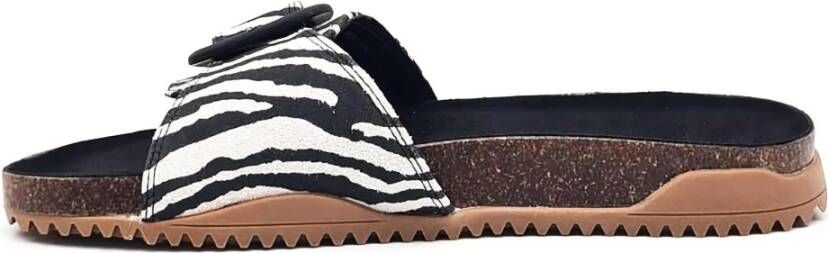 mustang Zebra Sandalen Black Dames