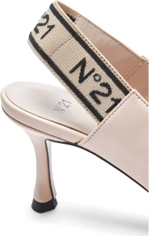 N21 Elegant Slingback Pumps Beige Dames