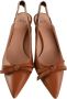 N21 Stiletto Hak Leren Slingback Schoenen Brown Dames - Thumbnail 3