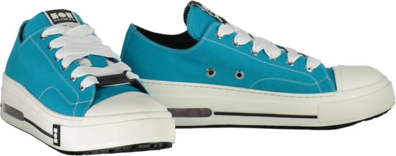 Nahmias Canvas sneakers met contrasterende kleurstiksels Blue Heren