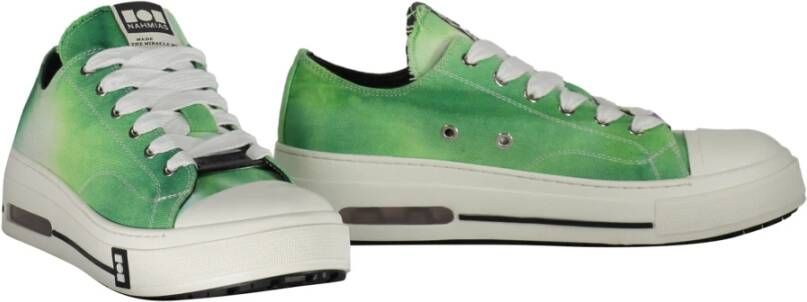 Nahmias Tie-Dye Canvas Sneakers Green Heren