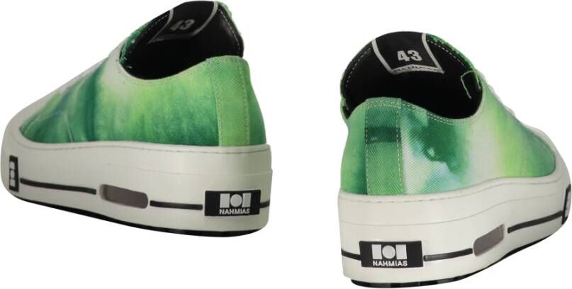 Nahmias Tie-Dye Canvas Sneakers Green Heren