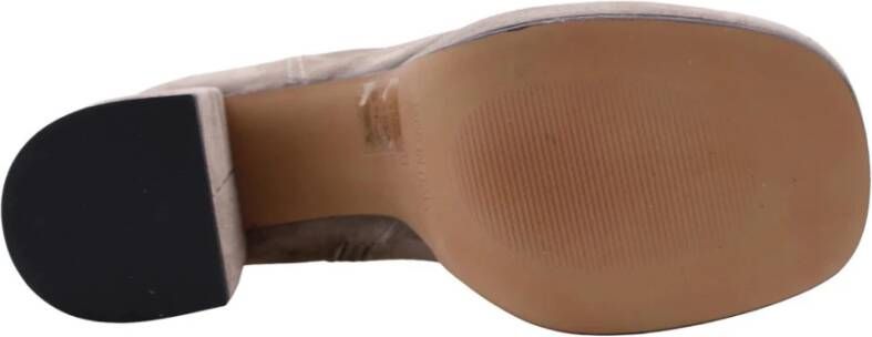 Nando Neri Enkellaars Beige Dames