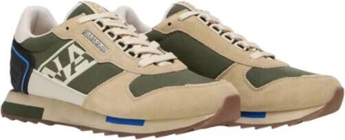 Napapijri Beige Groene Hardloopschoenen Multicolor Heren