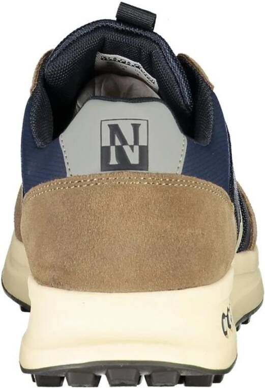 Napapijri Blauwe Dynamische Atletische Sneakers Contrastdetails Multicolor Heren