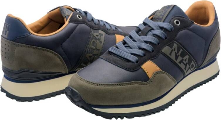 Napapijri Blauwe Herensneakers F4Cosmos01 Syn Blue Heren