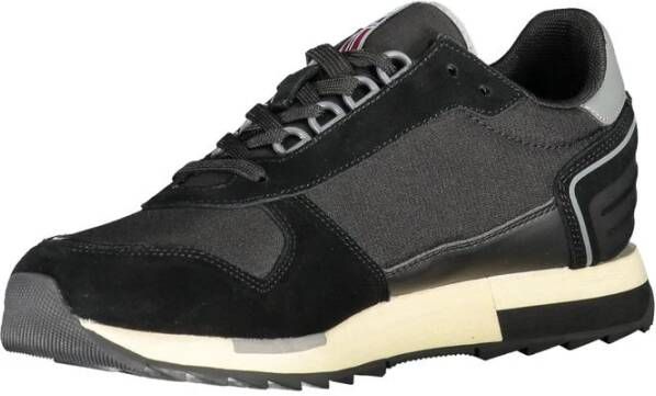 Napapijri Contrast Veterschoenen voor Statement Stijl Black Heren