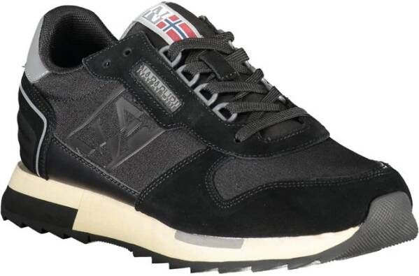 Napapijri Contrast Veterschoenen voor Statement Stijl Black Heren