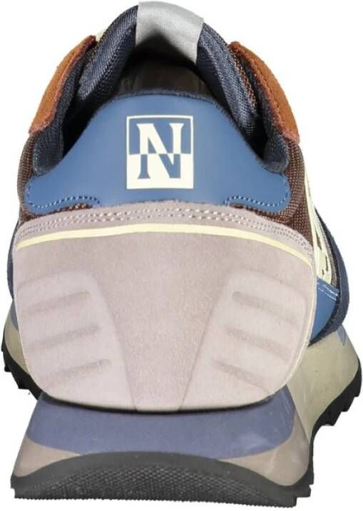 Napapijri Dynamische sportsneakers met contrastdetails Brown Heren