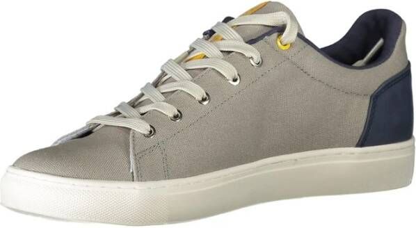 Napapijri Grijze Polyester Sneaker met Contrastdetails Gray Heren