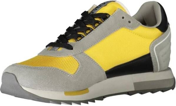 Napapijri Grijze Polyester Sneaker met Contrastdetails Gray Heren