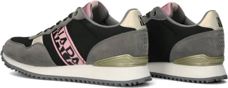 Napapijri Grijze Suède Lage Sneakers Multicolor Dames