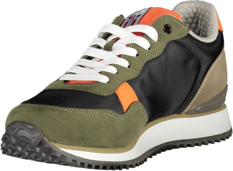 Napapijri Groene Contrast Veterschoenen Multicolor Heren