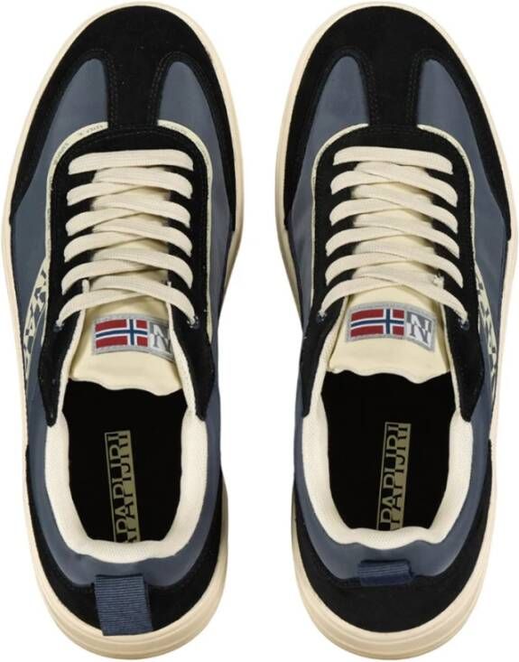 Napapijri Kleurrijke Retrostijl Sneakers Blue Heren