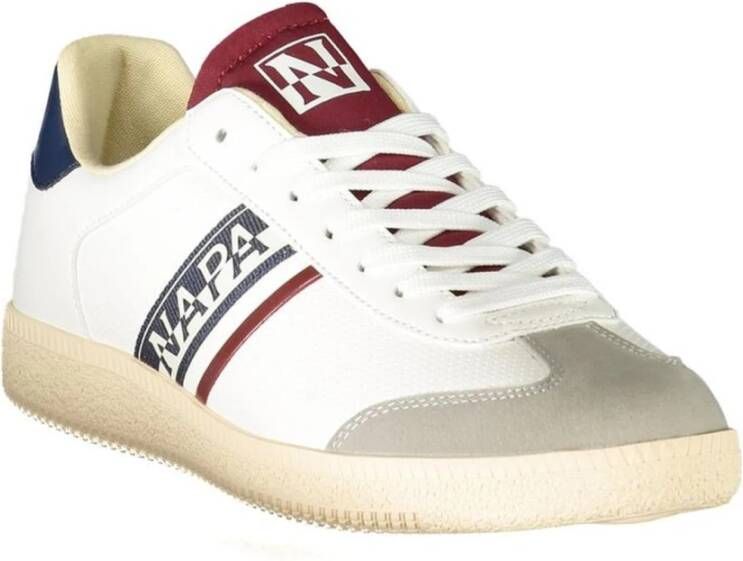 Napapijri Luxe witte polyester sneakers White Heren