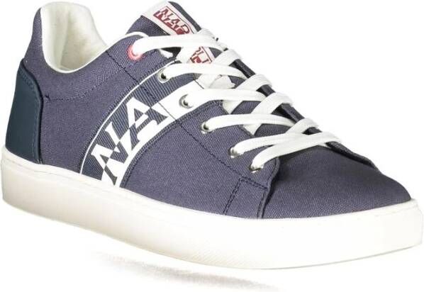 Napapijri Polyester Sneaker met Contrastdetails Blue Heren