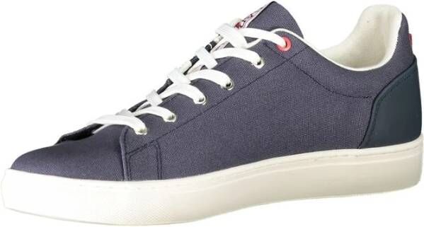 Napapijri Polyester Sneaker met Contrastdetails Blue Heren