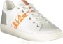 Napapijri Witte Polyester Sneakers met Veters Contrastdetails Logo White Heren - Thumbnail 5