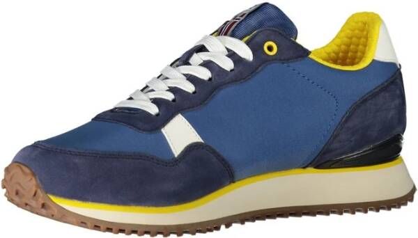 Napapijri Sportieve Polyester Sneaker met Contrasterende Details Blue Heren