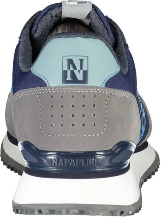 Napapijri Sportieve Vetersneakers met Logodetail Blue Heren