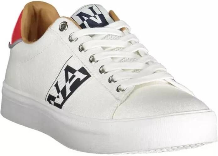 Napapijri Witte Sneakers met Opvallende Details White Heren