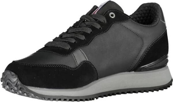 Napapijri Zwarte Contrast Sneakers Black Heren