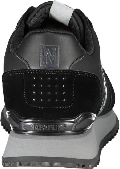 Napapijri Zwarte Contrast Sneakers Black Heren