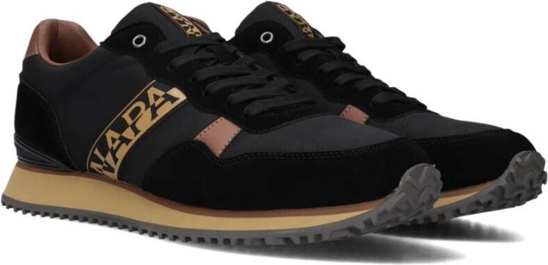 Napapijri Zwarte Lage Sneaker Cosmos Black Heren