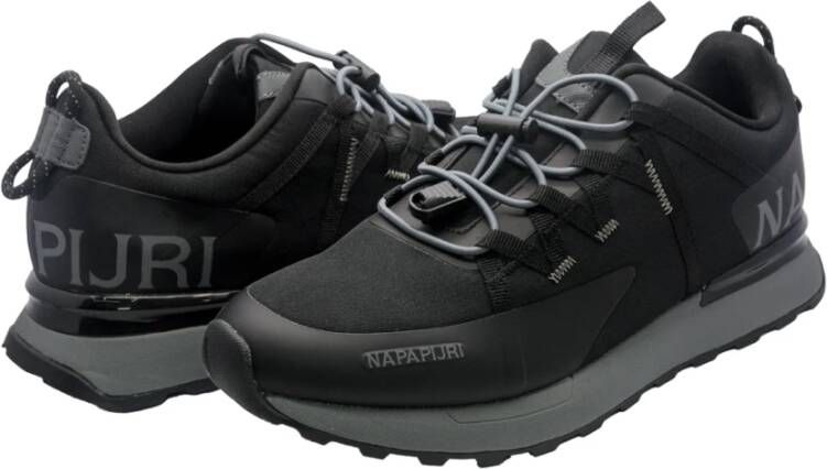 Napapijri Zwarte Polyester Sneakers F4Valley01 Nyl Black Heren