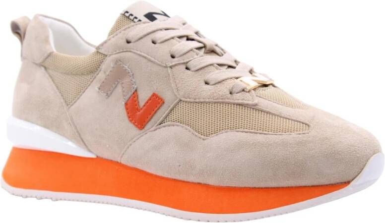 Nathan-Baume Stijlvolle Damessneakers Beige Dames