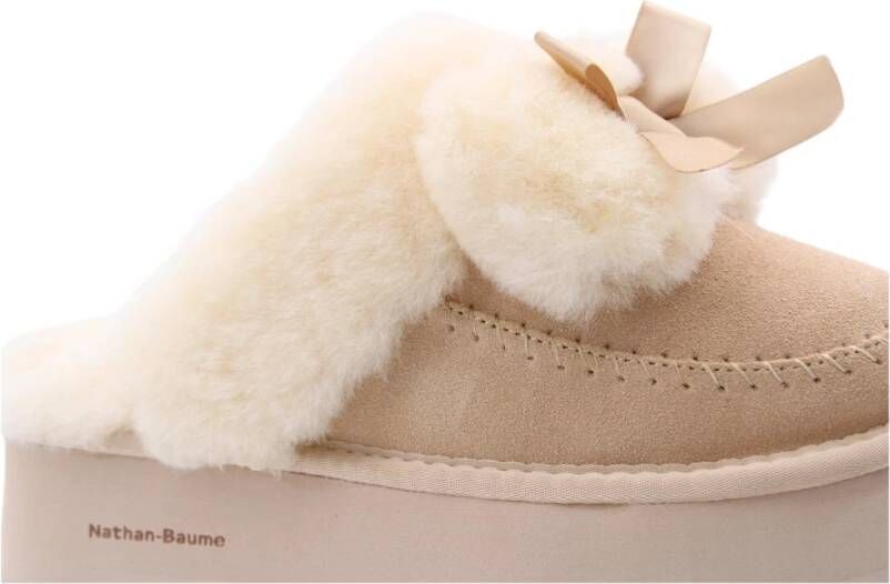 Nathan-Baume Stijlvolle Damesslippers Beige Dames