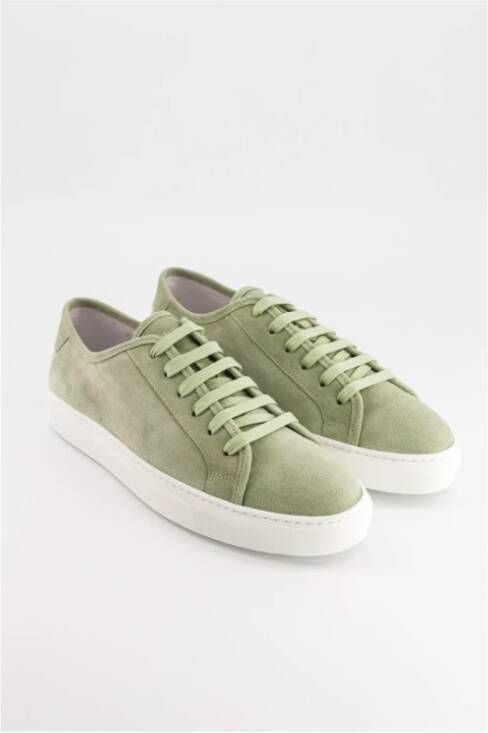 National Standard Zachte Suede Amandel Sneakers Green Heren