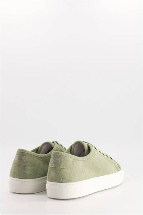 National Standard Zachte Suede Amandel Sneakers Green Heren