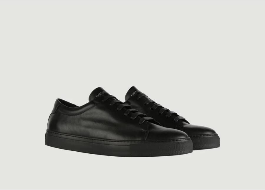 National Standard Handgemaakte Zwarte Monochrome Sneakers Black Heren - Foto 2