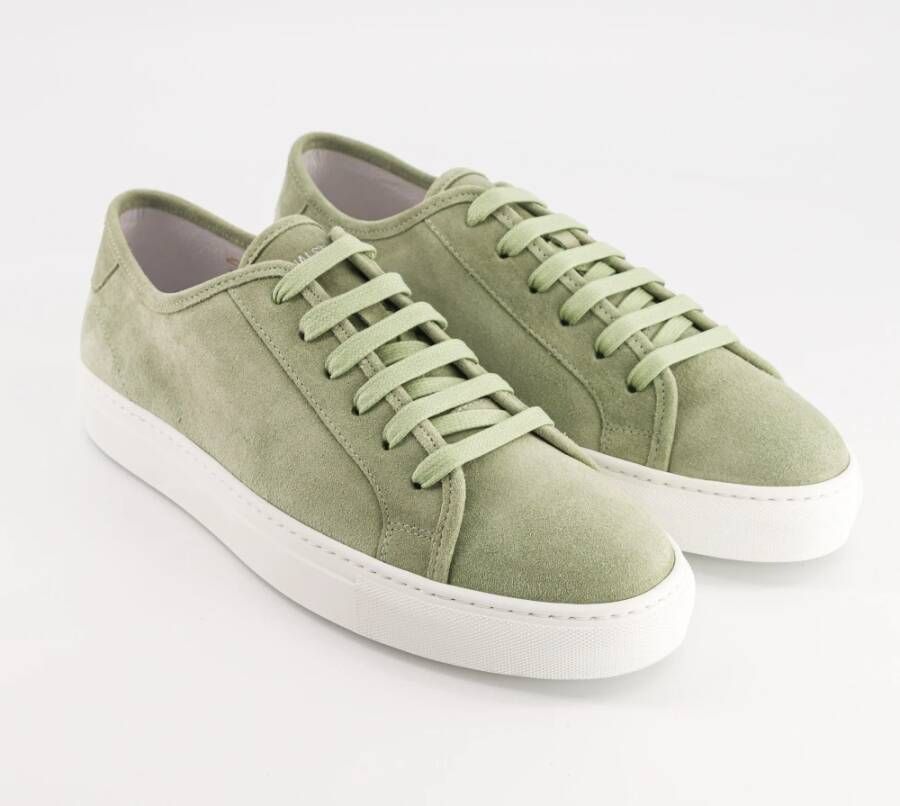 National Standard Handgemaakte Almond Suede Sneakers Green Heren