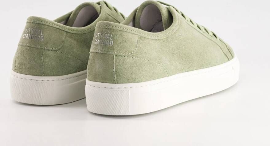 National Standard Handgemaakte Almond Suede Sneakers Green Heren