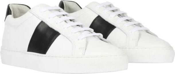 National Standard Handgemaakte Black Band Sneakers White Dames