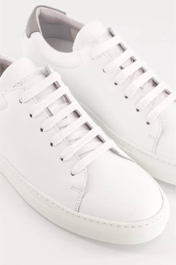 National Standard Handgemaakte Ethische Sneakers Wit Grijs White Heren