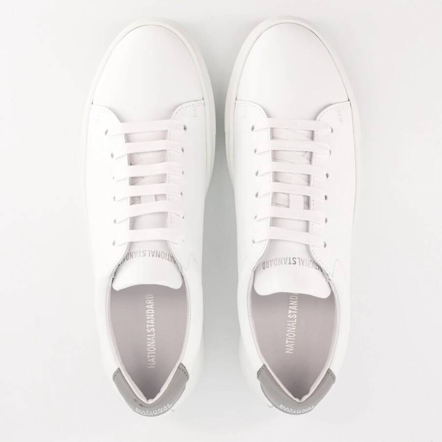 National Standard Handgemaakte Ethische Sneakers Wit Grijs White Heren