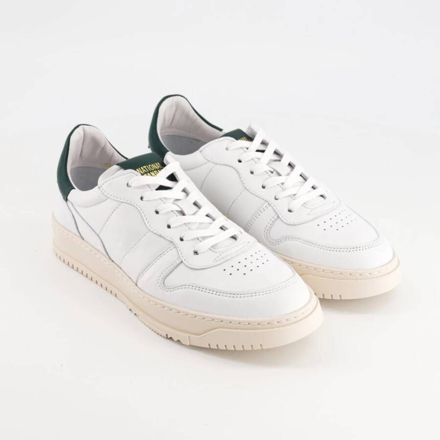 National Standard Handgemaakte Ethische Sneakers Wit Groen White Dames