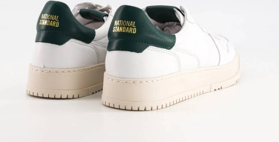 National Standard Handgemaakte Ethische Sneakers Wit Groen White Dames