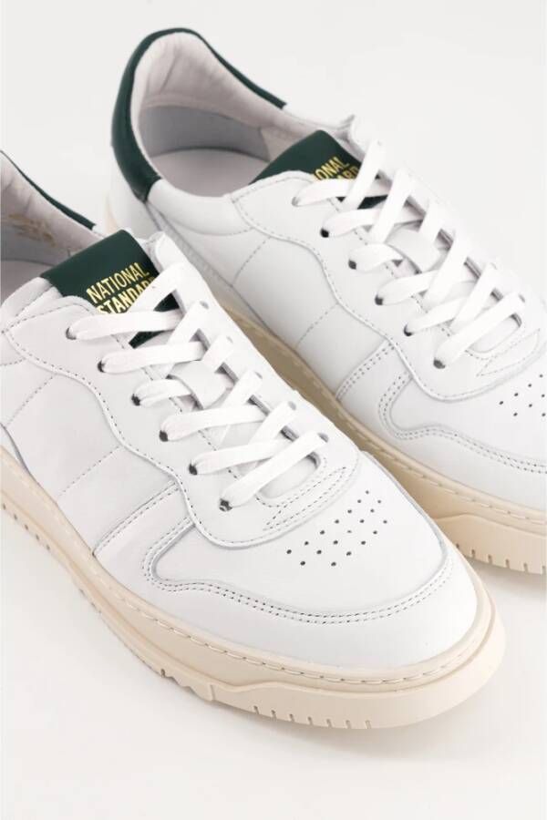 National Standard Handgemaakte Ethische Sneakers Wit Groen White Dames