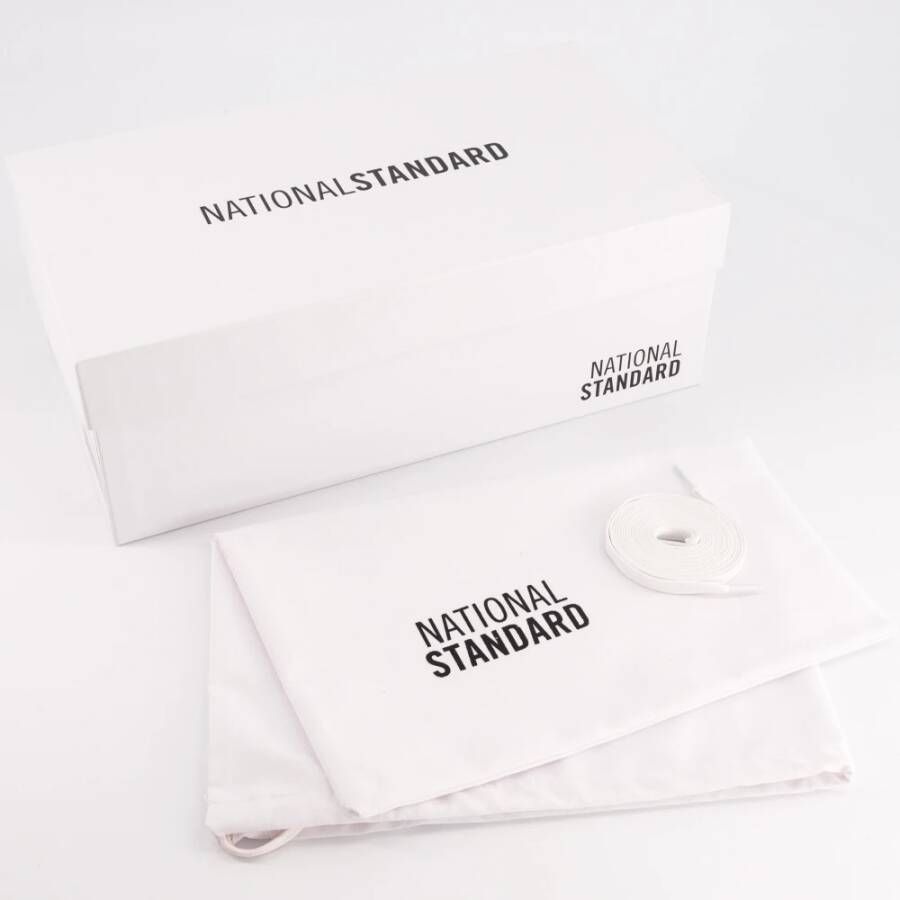 National Standard Handgemaakte Ethische Sneakers Wit Groen Multicolor Heren